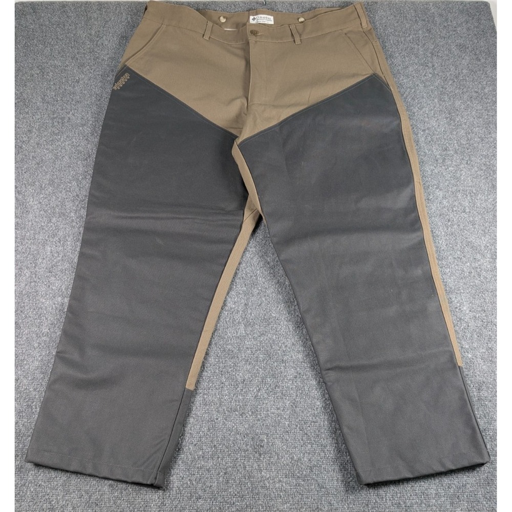 Columbia Briarshun Stout Bush Pants Mens 44/30 Brown Gray Outdoor Hunting